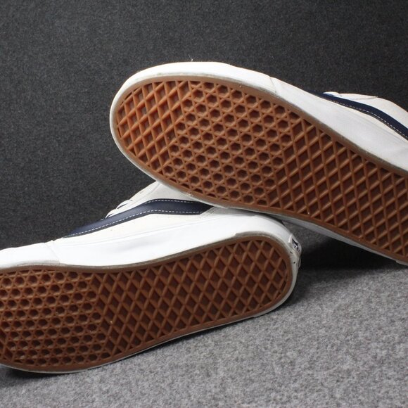 VANS Knu Skool Mid White Black RARE Version Skateboard Shoes Mens Size 10.5 - Picture 8 of 11